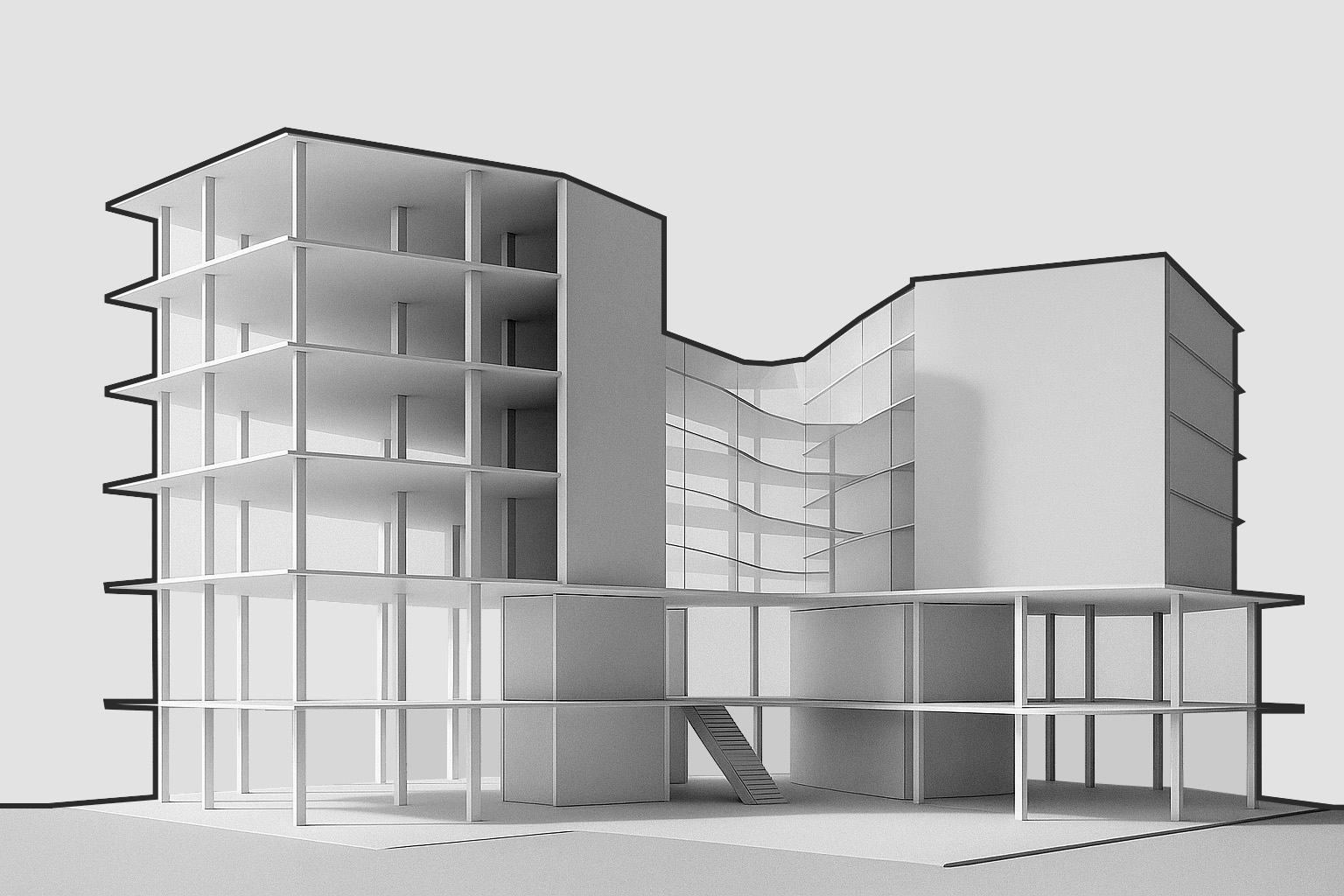 Modern building exterior